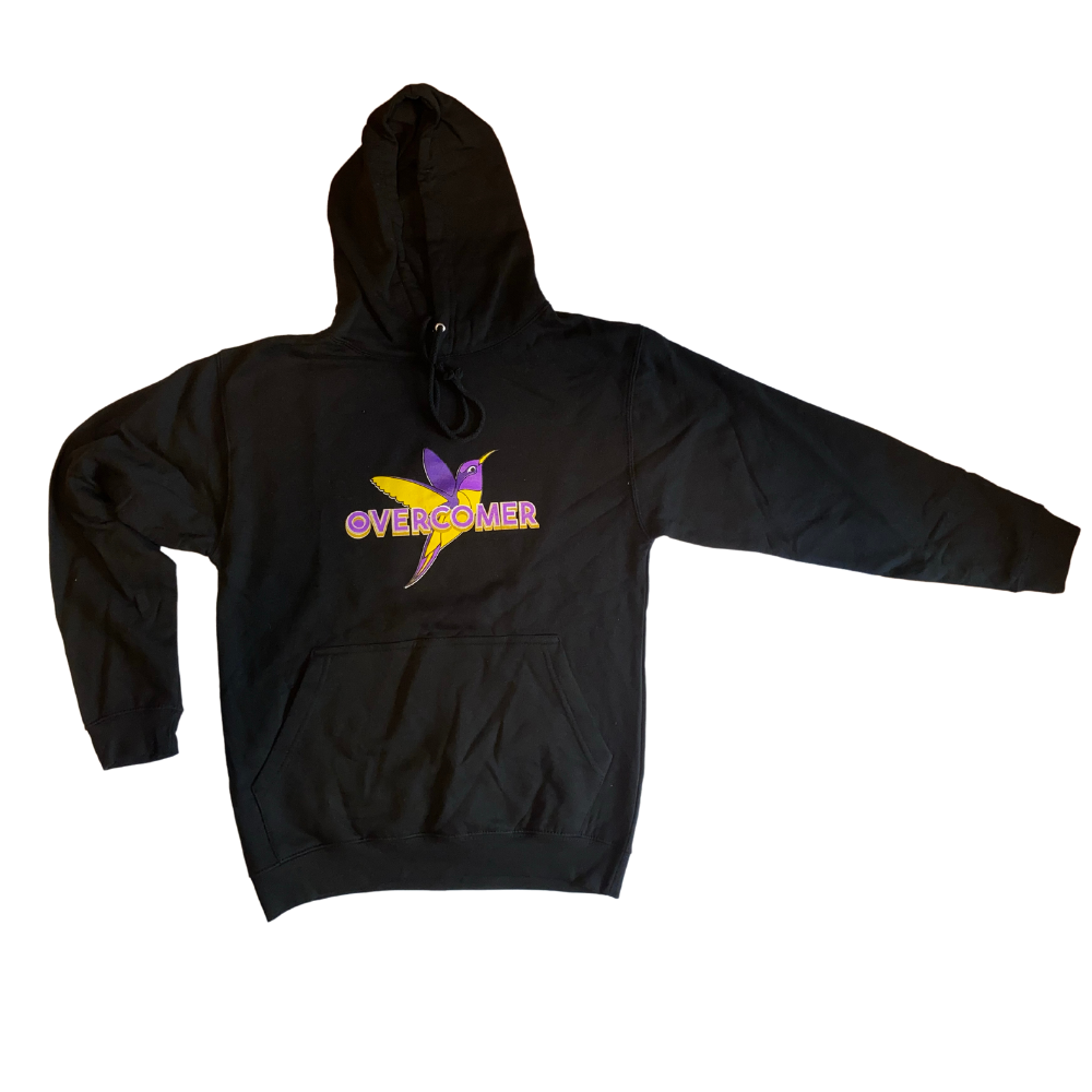 Black Overcomer Pullover Hoodie